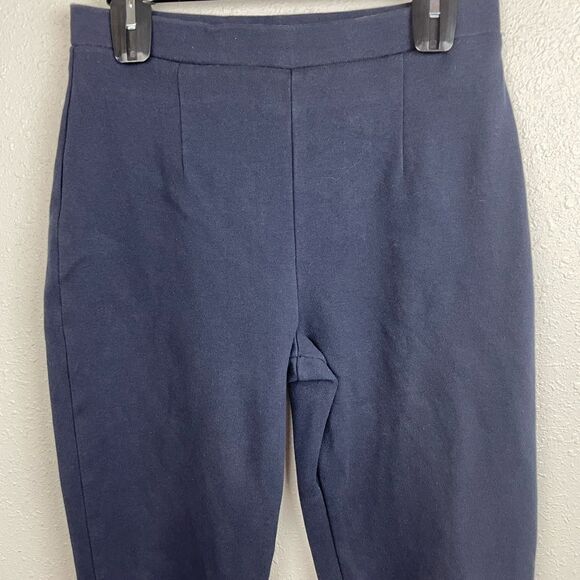 Chaus Sport Navy Blue Cropped Sweat Pants Size M EUC - Picture 2 of 4
